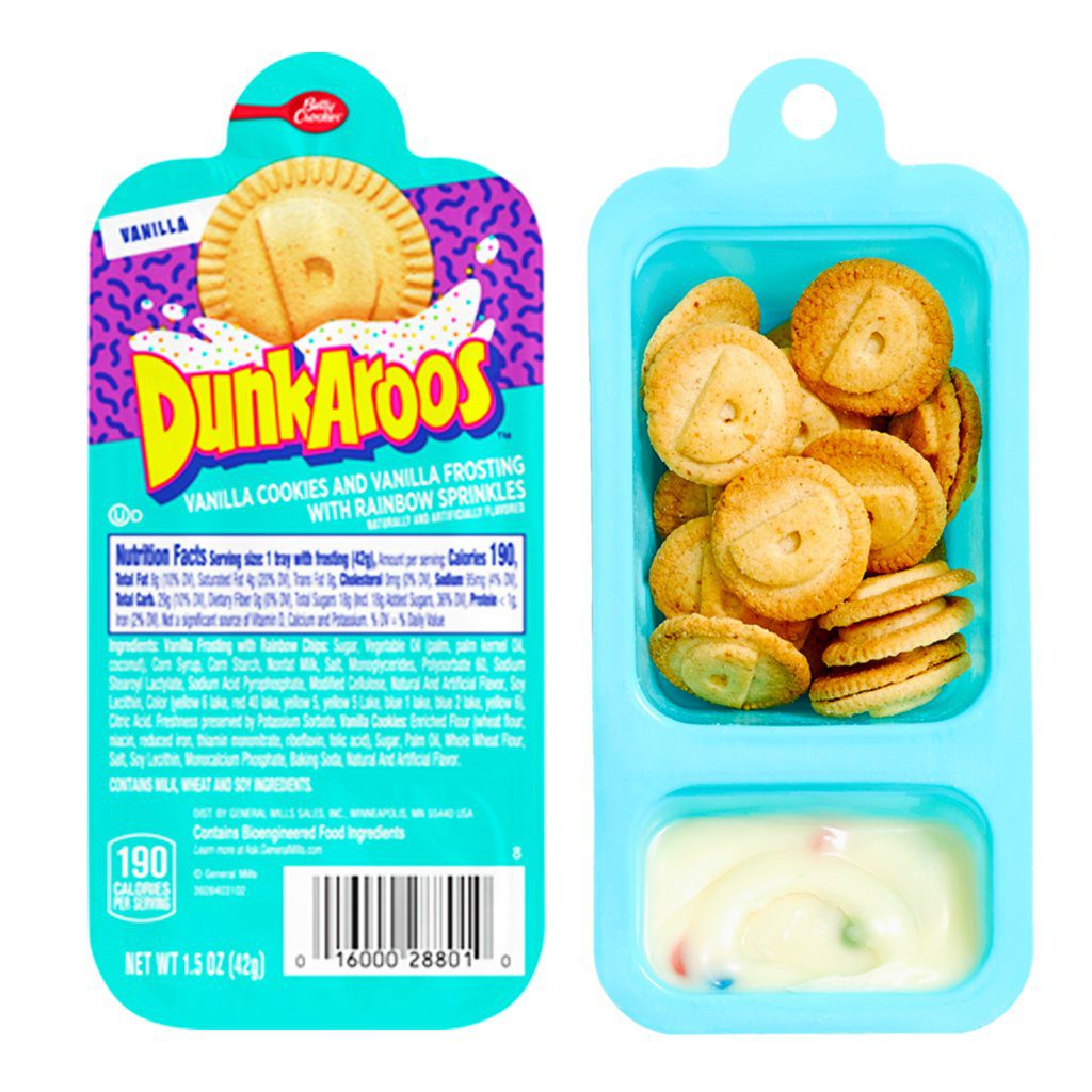 Dunkaroos Vanilla Cookies and Vanilla Frosting, w/ Rainbow Sprinkles