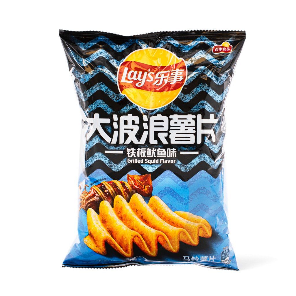 Lay’s Wavy Grilled Squid Potato Flavor Chips – 70g