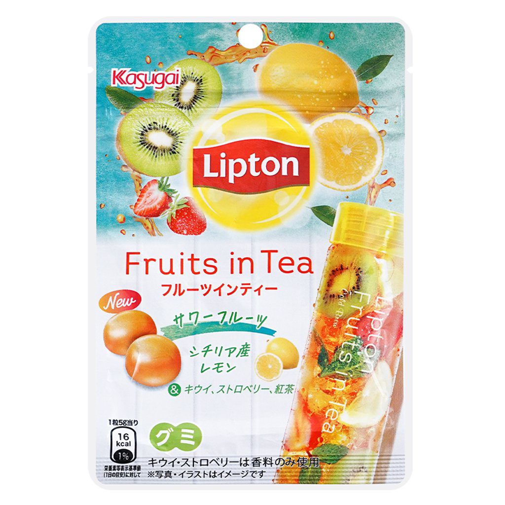 Lipton Fruits In Tea Gummy Sour Fruits 44g – (SOUR)