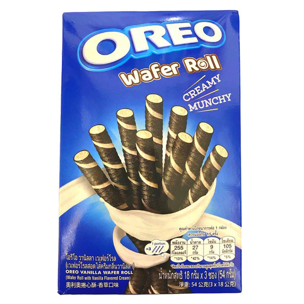 Oreo Wafer Rolls Vanilla – 53g