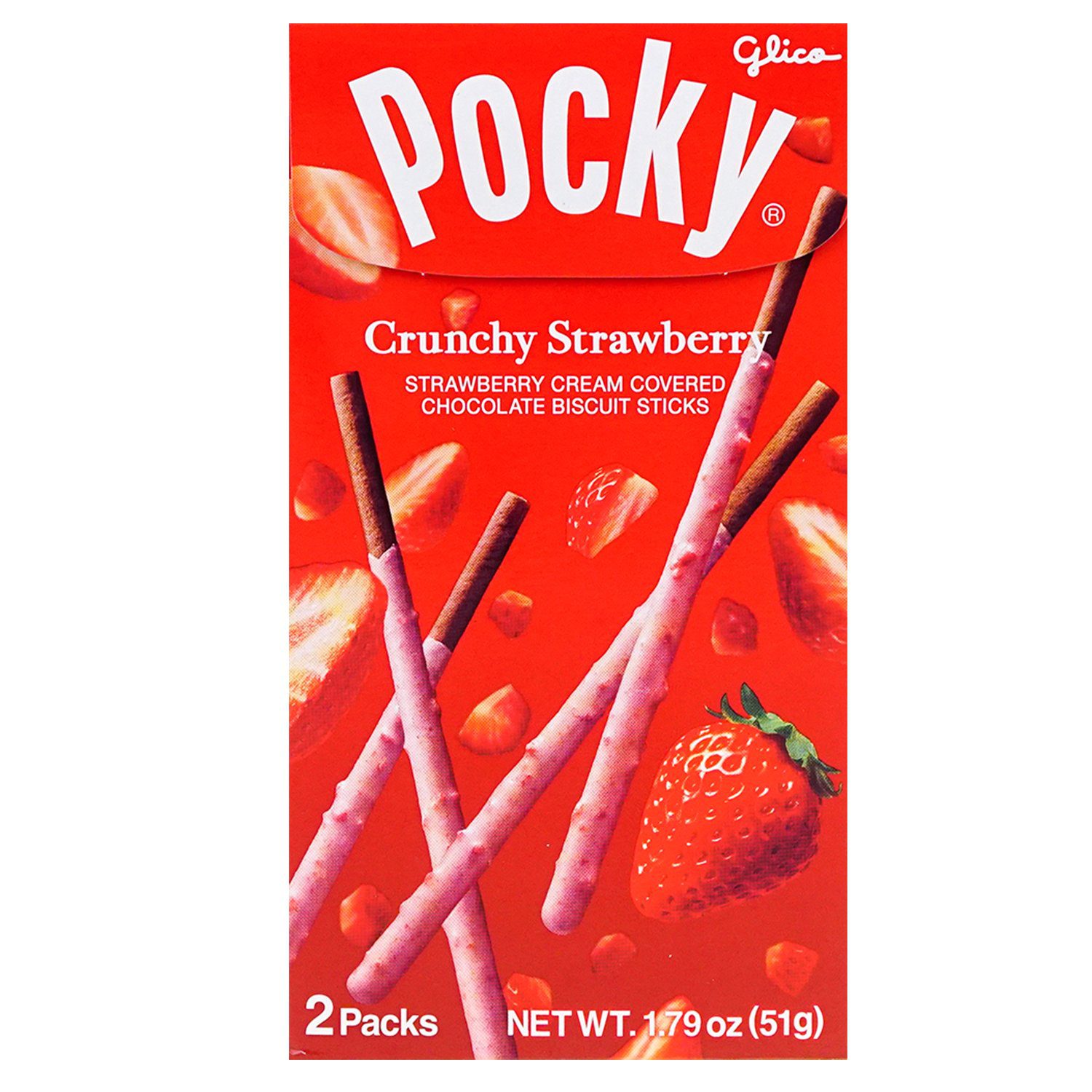 Pocky Chunky Crunchy Strawberry Biscuit Sticks